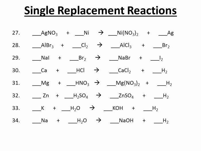 Worksheet 5 double replacement reactions